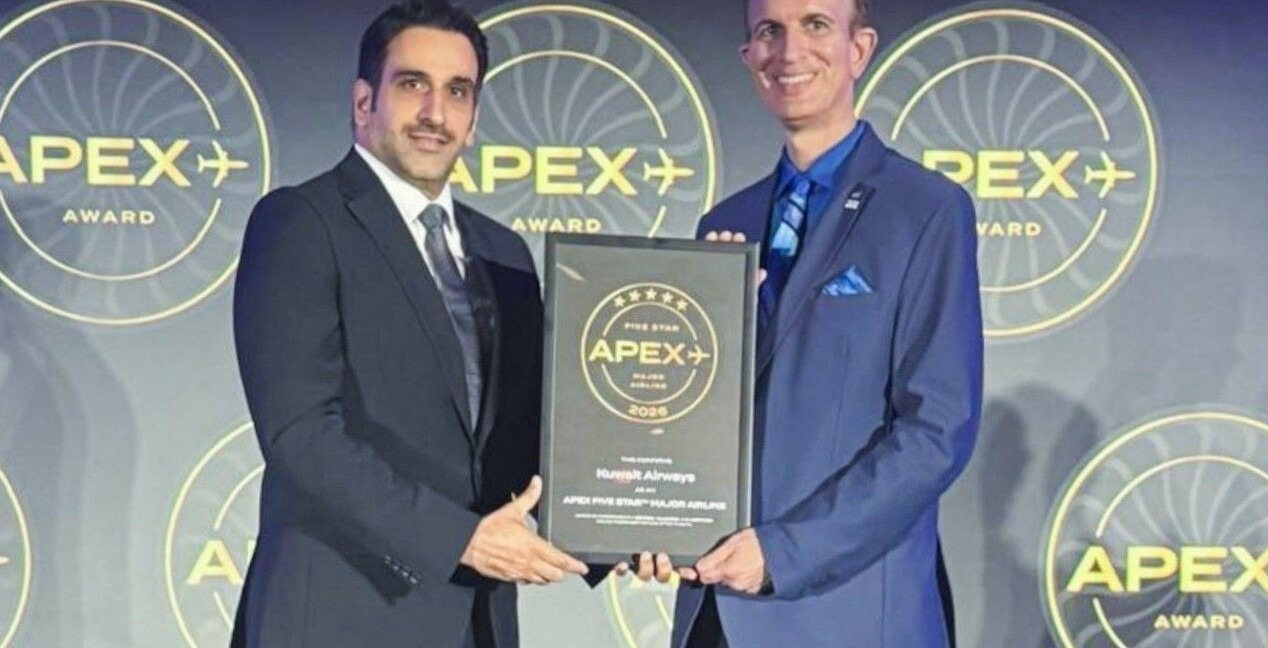Kuwait Airways Wins Prestigious 2026 APEX Five Star Award for Onboard Passenger Service